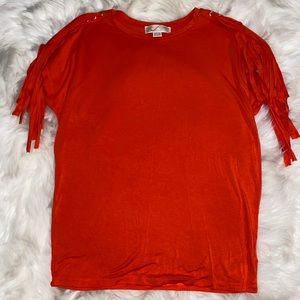 Michael Kors Fringe Sleeve Top